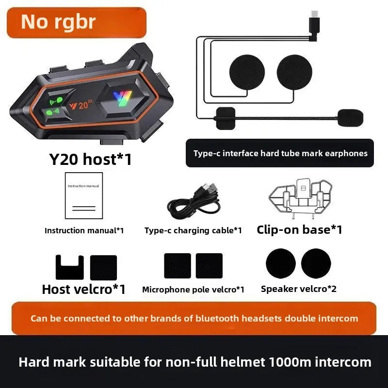 Motorcycle Helmet Bluetooth Earphone Riding Full Face Half Face Built-in Rider Bluetooth Headset Intercom Mono Sound