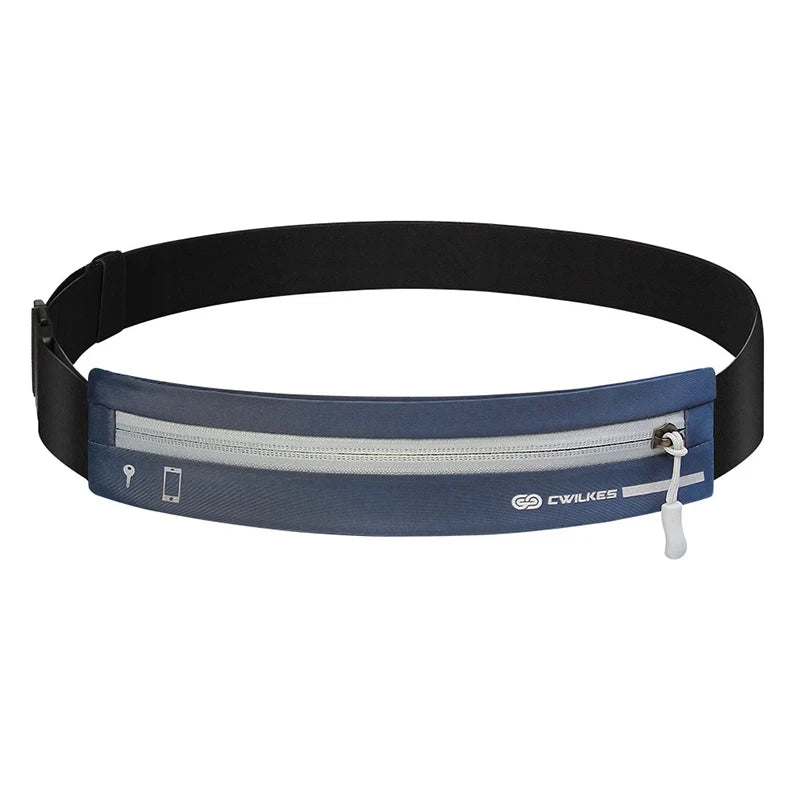 Woman wearing running waist pack during exercise - comfortable hands-free fitness accessory