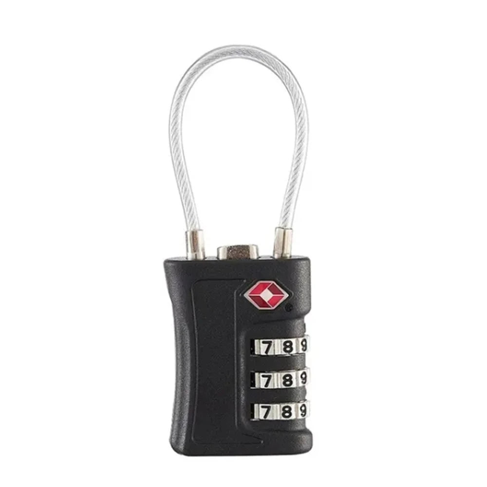 Clear 3-digit number display on resettable TSA combination lock