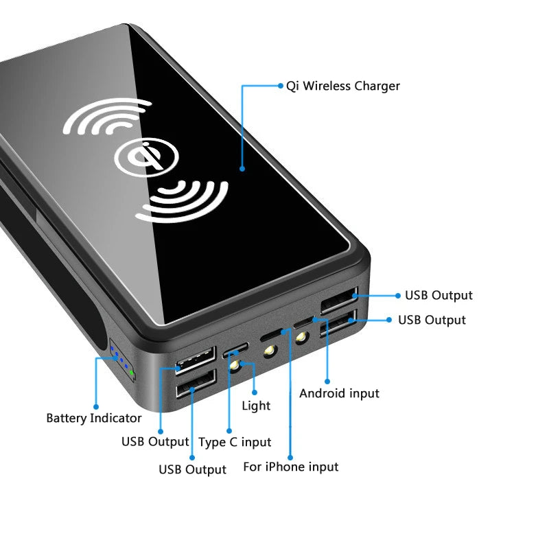 Portable Solar Power Bank - Dual USB Eco-Friendly Charger
