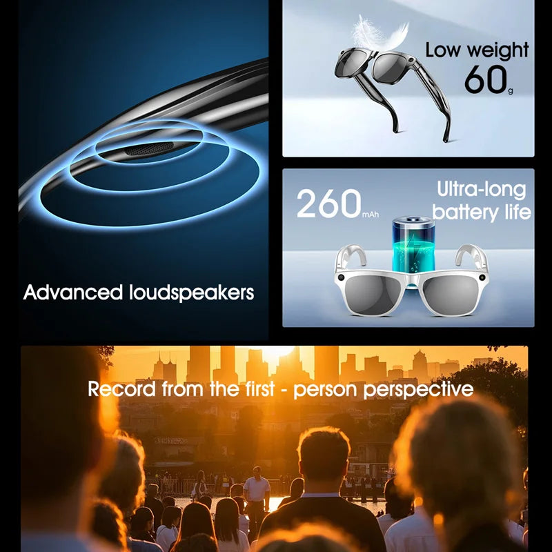 Smart photochromic glasses packaging and accessories