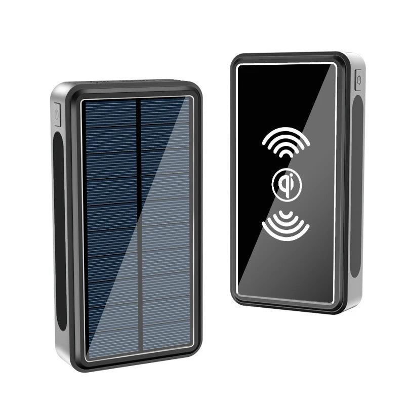 Portable Solar Power Bank - Dual USB Eco-Friendly Charger