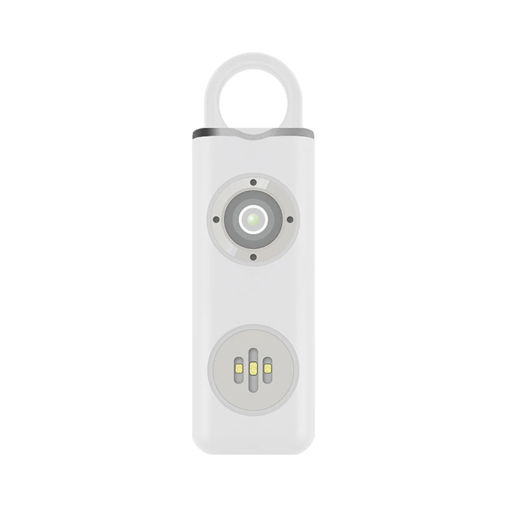 Personal safety alarm LED light 130dB white