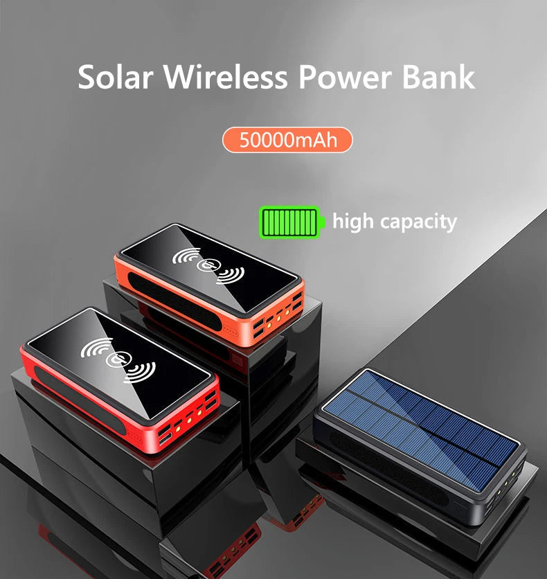 Portable Solar Power Bank - Dual USB Eco-Friendly Charger