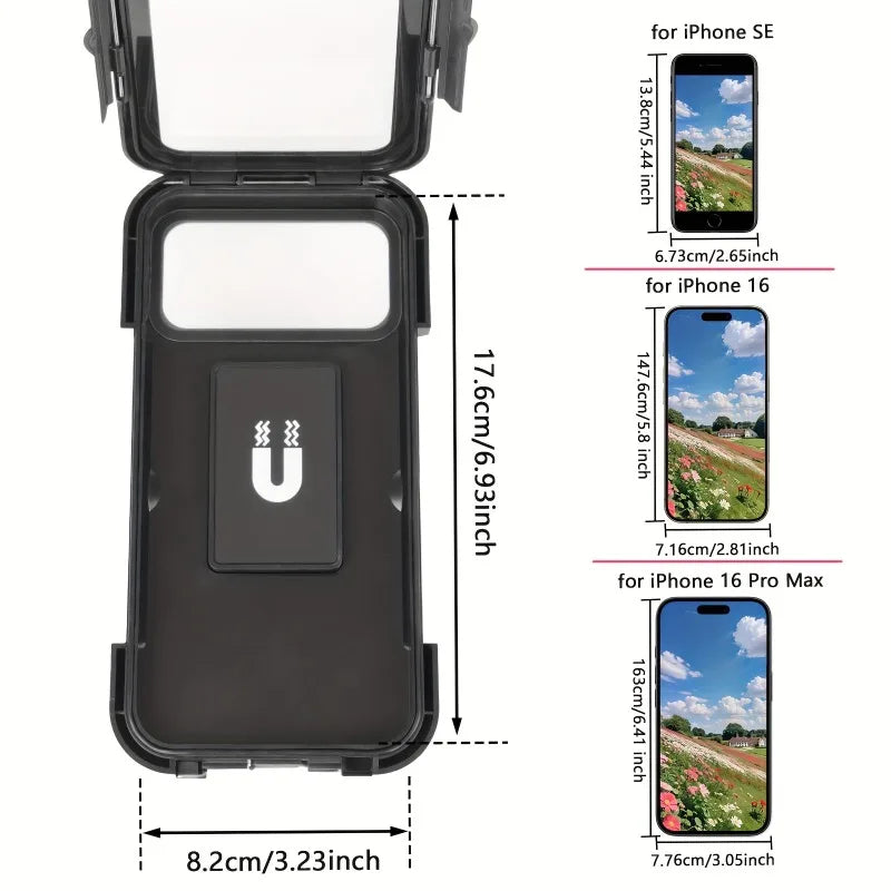 Bike phone holder secure mounting