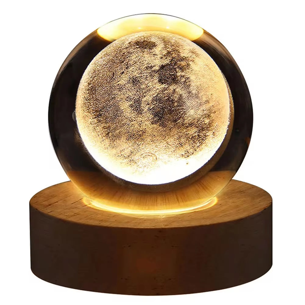 LED night light crystal ball cosmic