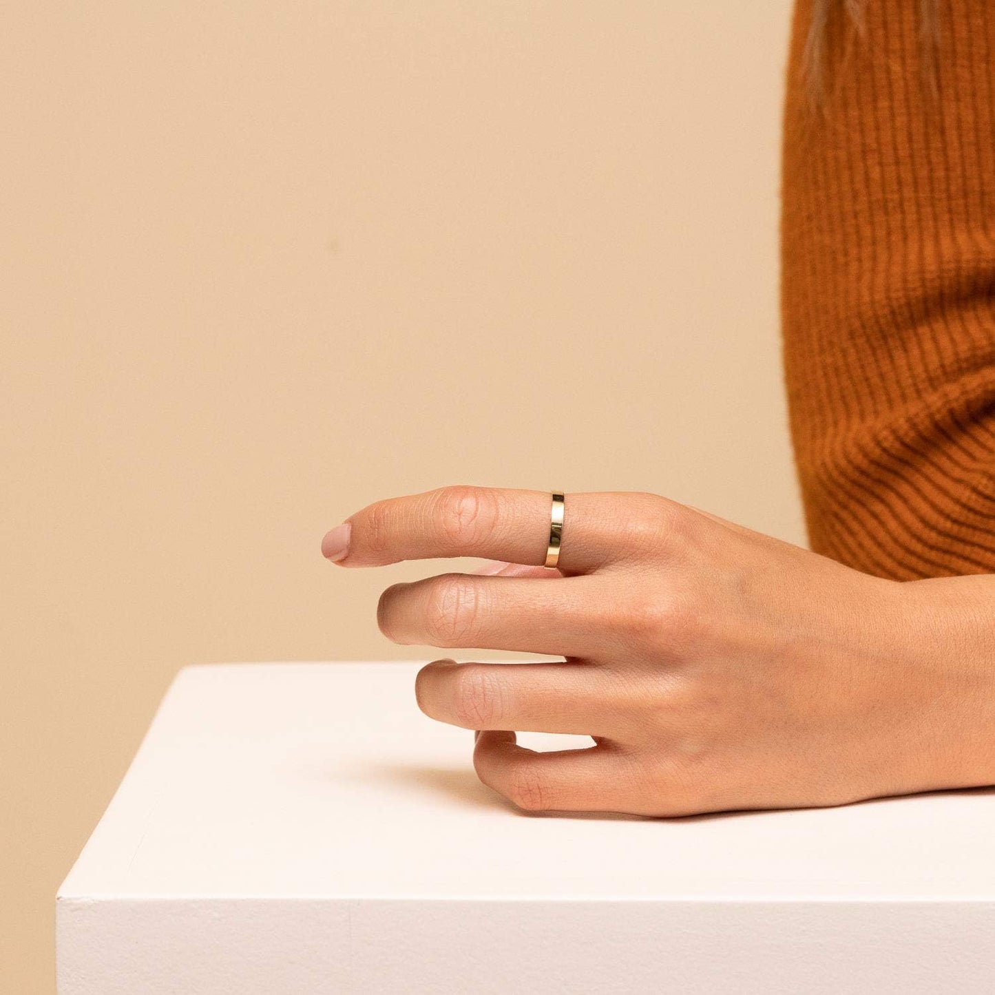 Gold filled rings comfort fit