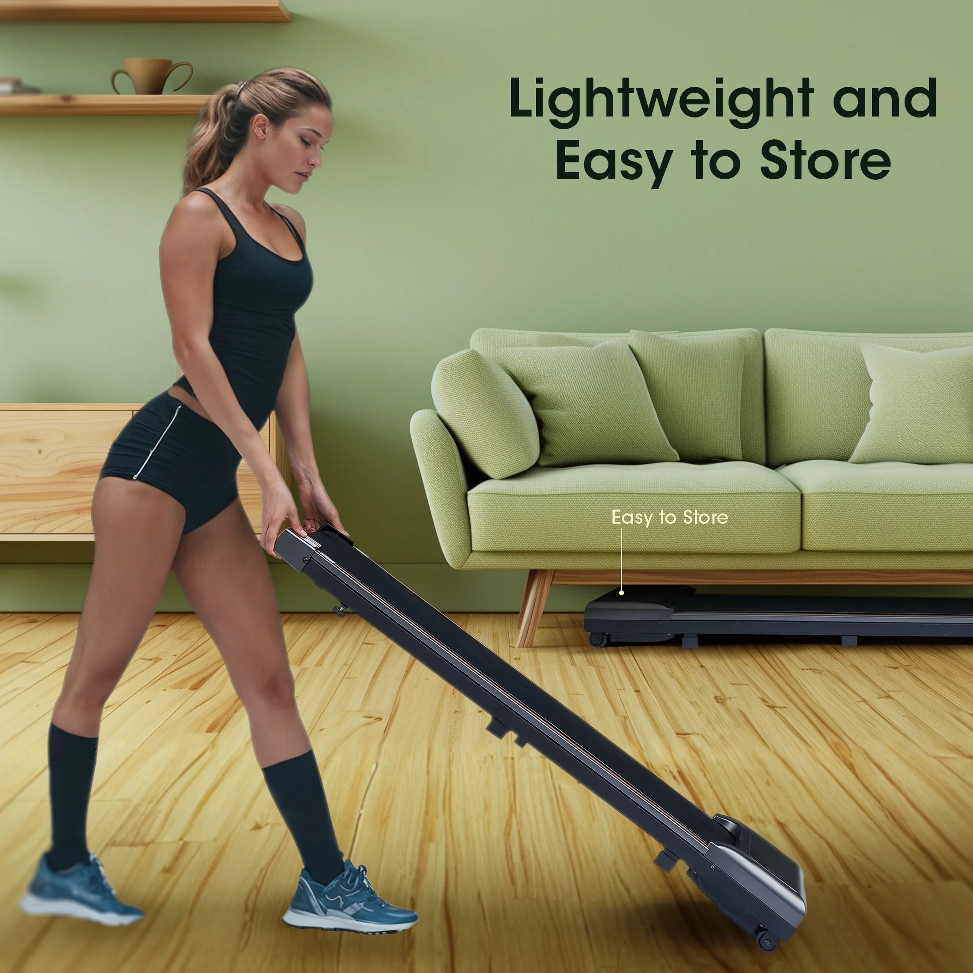 Walking pad under desk exercise equipment