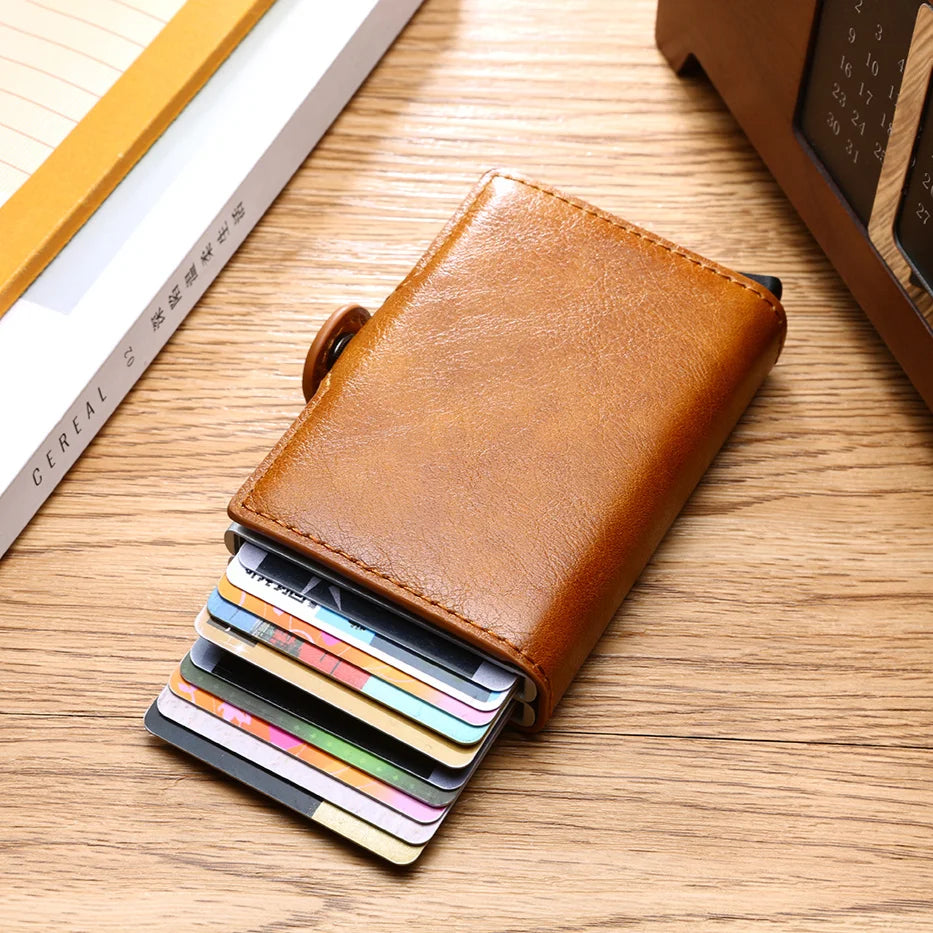 RFID wallet card organization slots