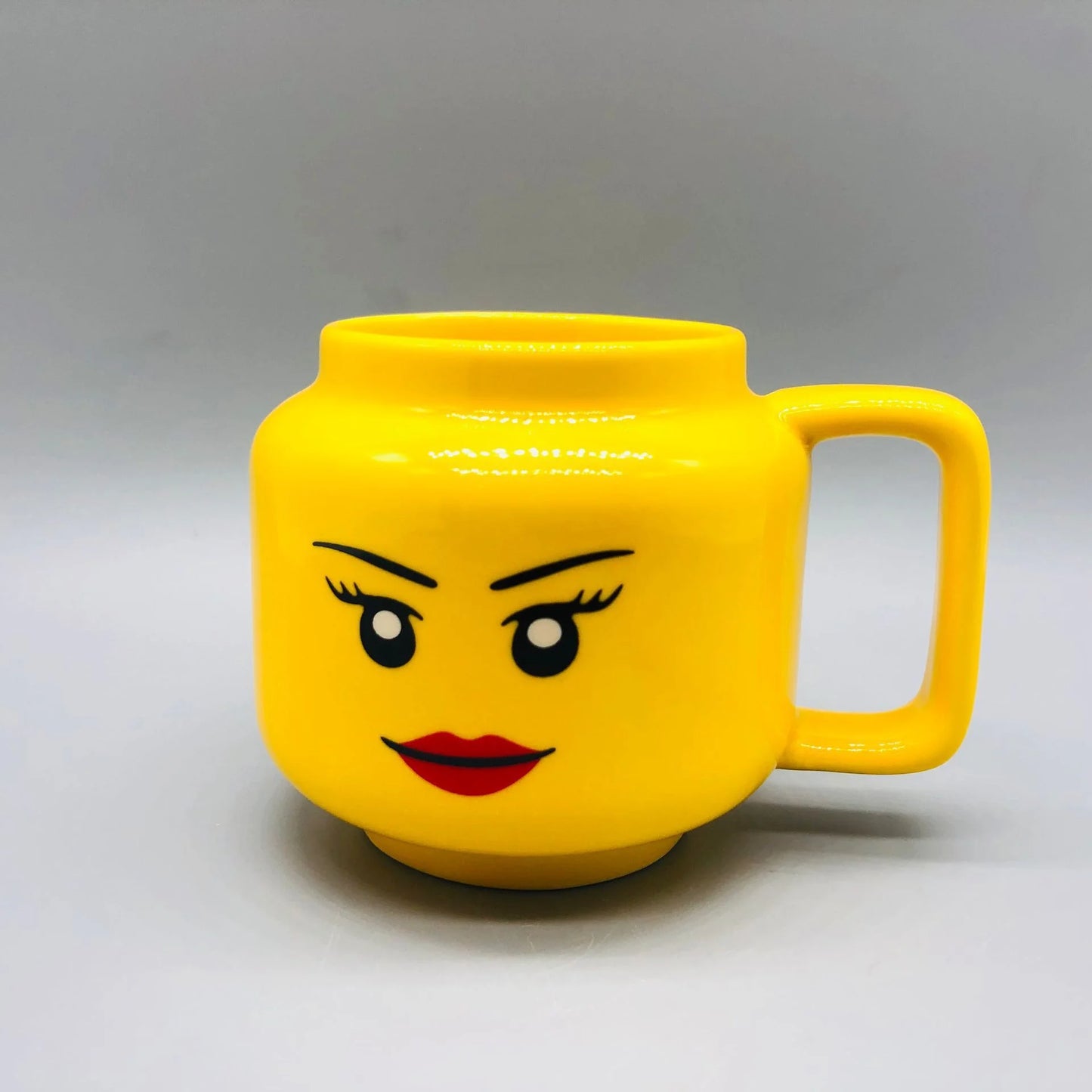 Cartoon ceramic mug with smile design - eco-friendly 250ml - GOODSPHORIA