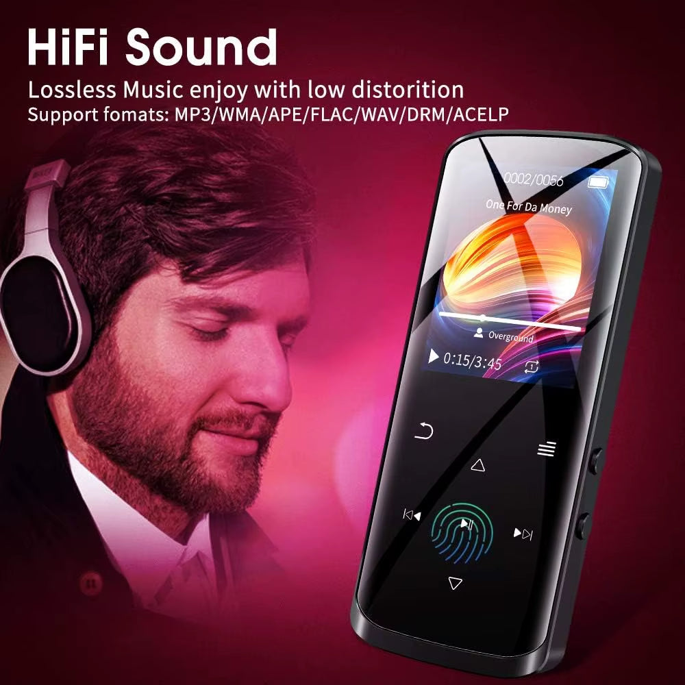 128GB expandable storage music player with micro SD card slot for thousands of songs and podcasts