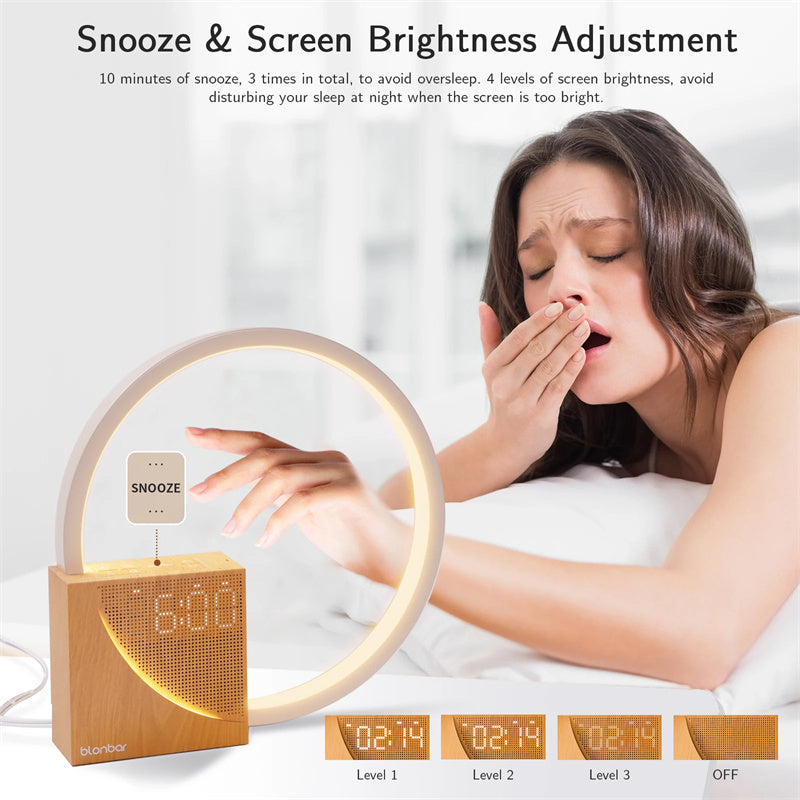 Smart alarm clock wake-up light