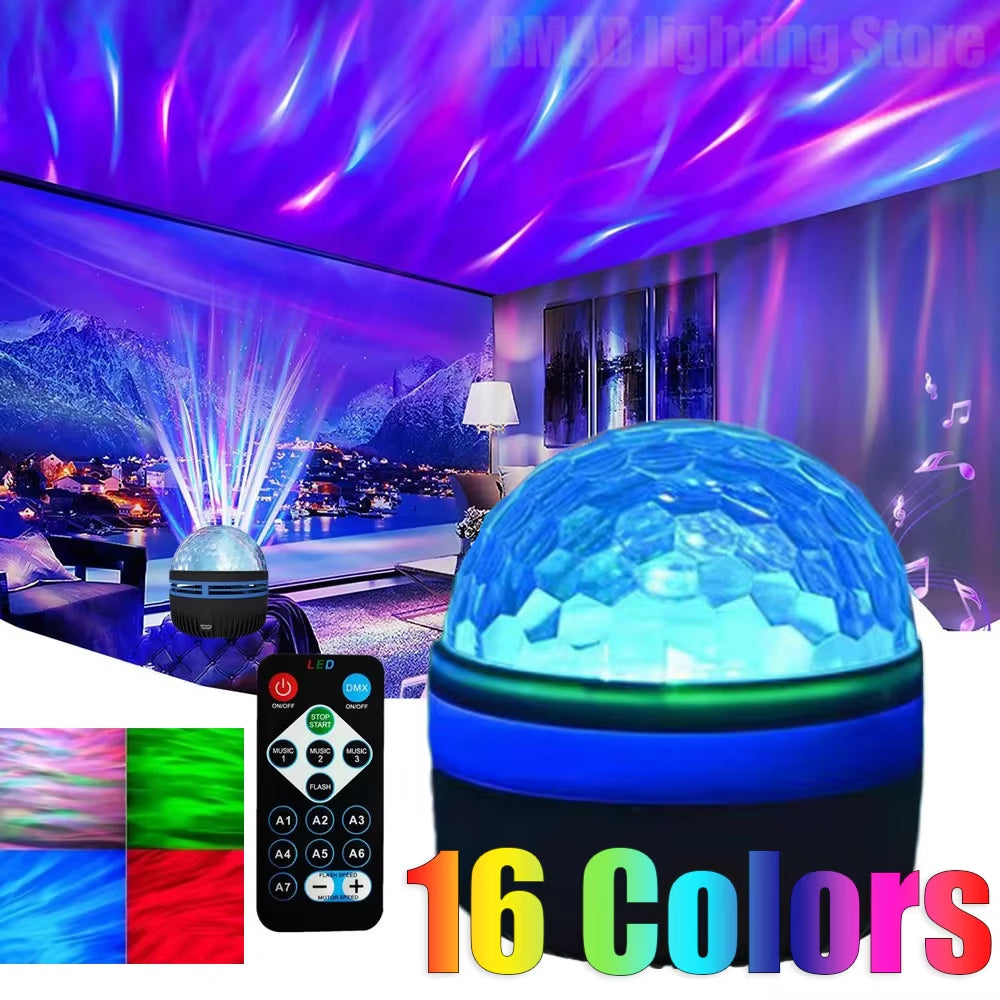 Starry night light rotating effects