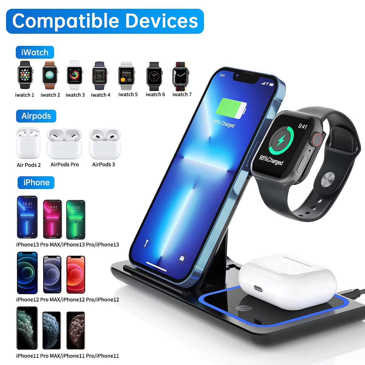 3-in-1 wireless charger lifestyle