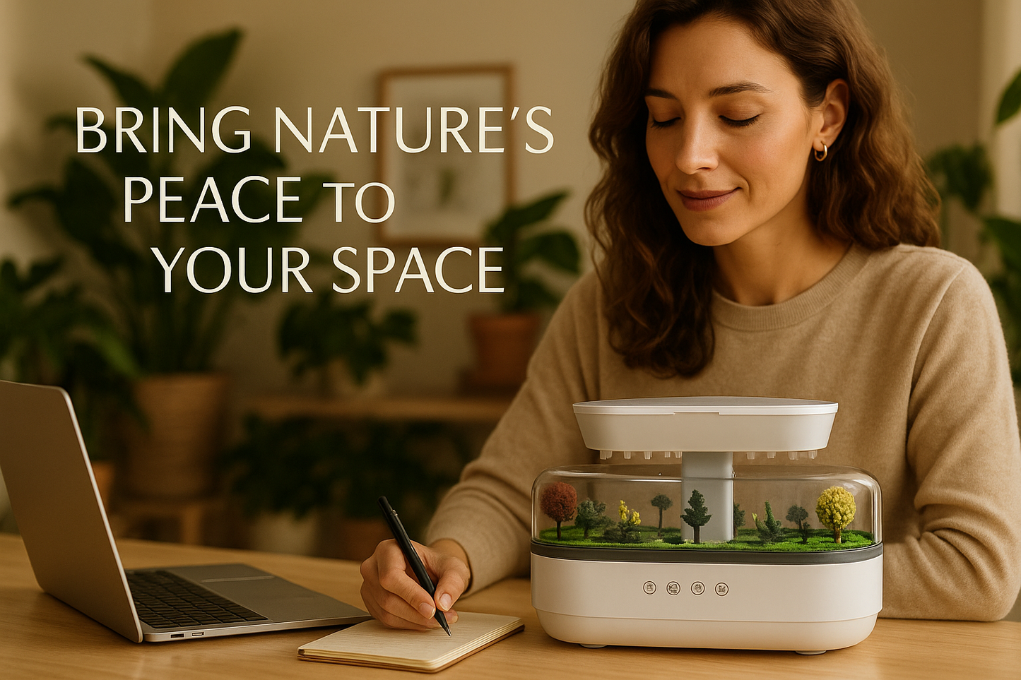 Raindrop Wellness Humidifier with LED & White Noise