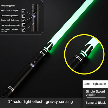 Lightsaber Metal Laser Sword Toys RGB Light Saber 7 Color Change Kids Soundfonts Force FX FOC Blaster Toys Jedi Laser Sword Gift