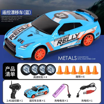 2.4G Drift Rc Car 4WD RC Drift Car Toy Remote Control GTR Model AE86 Vehicle Car-RC Racing Cars Toy for Children Christmas Gifts