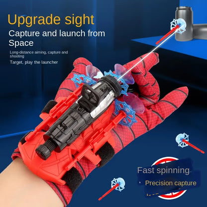 New for Spiderman Action Figure Anime Characters Children Toys Role Play Glove Launcher Set Wrist Toy Set Figures Hobbies