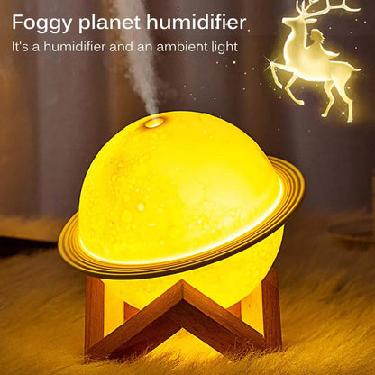 HOM002 - Cozy Nights Await: Moon Lamp Humidifier – Perfect Gift for Kids & Lovers!"