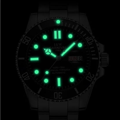 Ghost Series Dive Watch Automatic  Fashion Sport Mechanical Watch Men Sapphire Calendar Luminous Waterproof Montre Homme