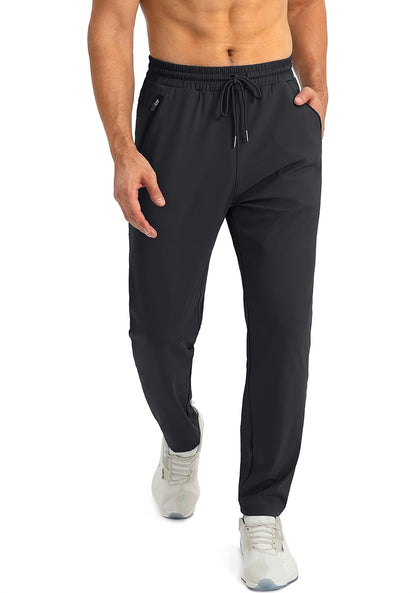 Men's Sweatpants with Zipper Pockets Tapered Joggers for Men Athletic Pants for Workout, Jogging, Running