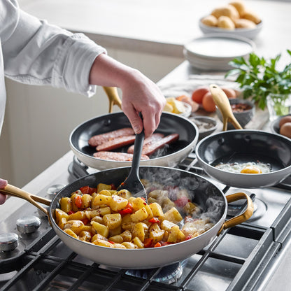 Jewel Pro Ceramic Non-Stick 3-Piece Fry Pan Set