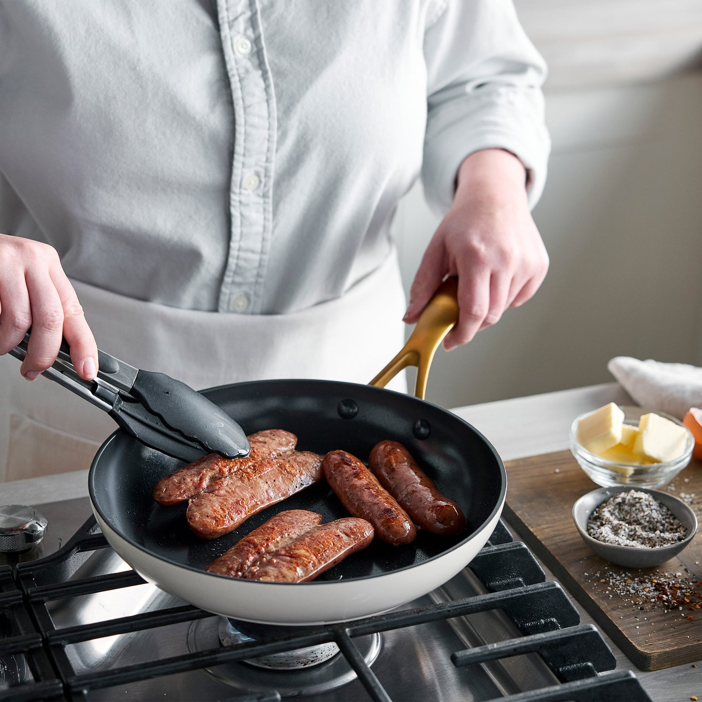 Jewel Pro Ceramic Non-Stick 3-Piece Fry Pan Set