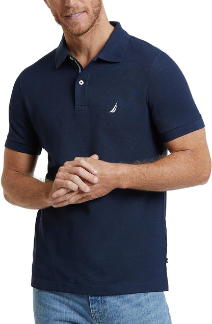 Men's Slim Fit Short Sleeve Solid Polo Shirt