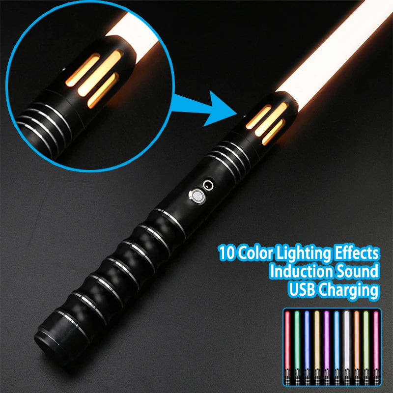 Lightsaber Metal Laser Sword Toys RGB Light Saber 7 Color Change Kids Soundfonts Force FX FOC Blaster Toys Jedi Laser Sword Gift