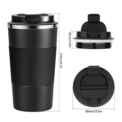 MUG006 - For  E36 E39 E46 E60 E90 F01 F10 F15 F20 F30 G05 M2 M3 M4 M Performance Stainless Steel Car Coffee Mugs Thermos Flask 510Ml