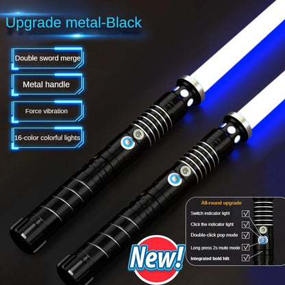 Lightsaber Metal Laser Sword Toys RGB Light Saber 7 Color Change Kids Soundfonts Force FX FOC Blaster Toys Jedi Laser Sword Gift