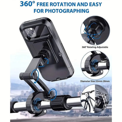 Cycling phone mount waterproof protection