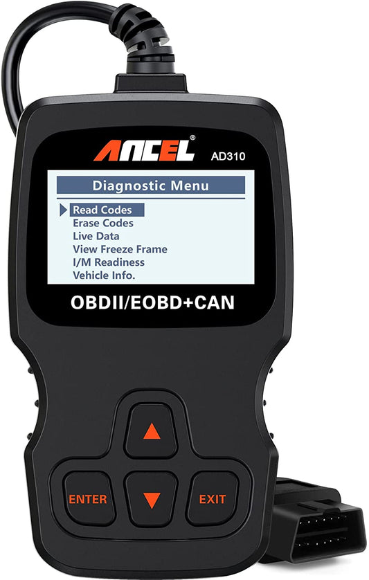 AD310 Classic Enhanced Universal OBD II Scanner Car Engine Fault Code Reader CAN Diagnostic Tool (Black)