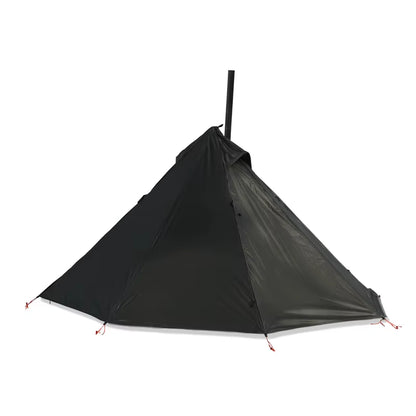 Camping Hot Tent with Chimney Window Outdoor Ultralight Tipi Teepee Tent Pyramid Double Layer Bushcraft 1 Person Tents Hot Tent