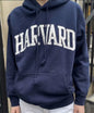 Casual Women Cotton Navy HARVARD Embroidered Hoodies 2023 Fall Vintage Long Sleeves Sweatshirts Female Loose Pullovers