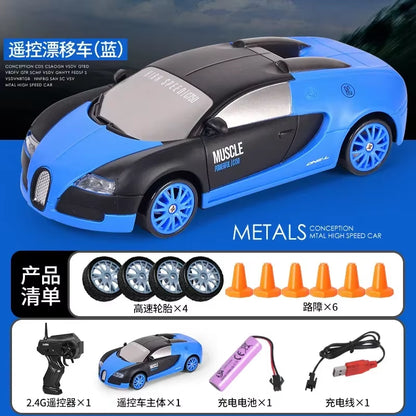 2.4G Drift Rc Car 4WD RC Drift Car Toy Remote Control GTR Model AE86 Vehicle Car-RC Racing Cars Toy for Children Christmas Gifts