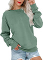 Womens Casual Long Sleeve Sweatshirt Crew Neck Cute Pullover Relaxed Fit Tops