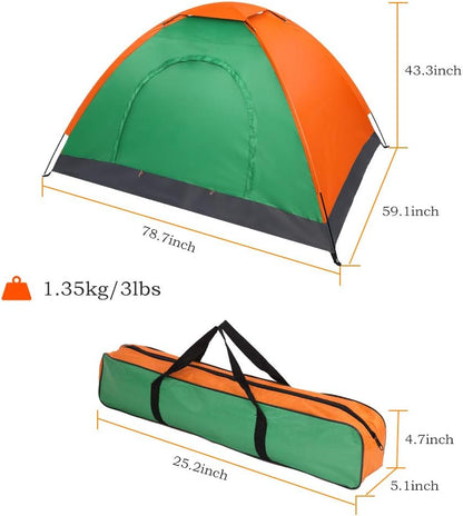 Camping Tent,Waterproof Camping Dome Tent for Outdoor Beach Camping Hiking Backpacking (2-Person)