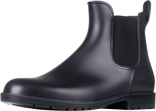 Women's Ankle Rain Boots Waterproof Chelsea Boots