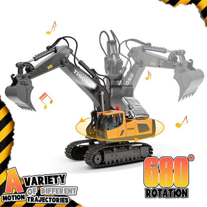 JOU002 - Adventure Awaits: 11-Channel Remote Control Excavator for Young Builders!