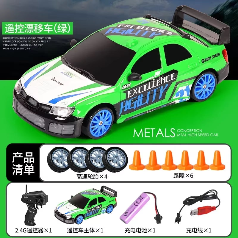 2.4G Drift Rc Car 4WD RC Drift Car Toy Remote Control GTR Model AE86 Vehicle Car-RC Racing Cars Toy for Children Christmas Gifts