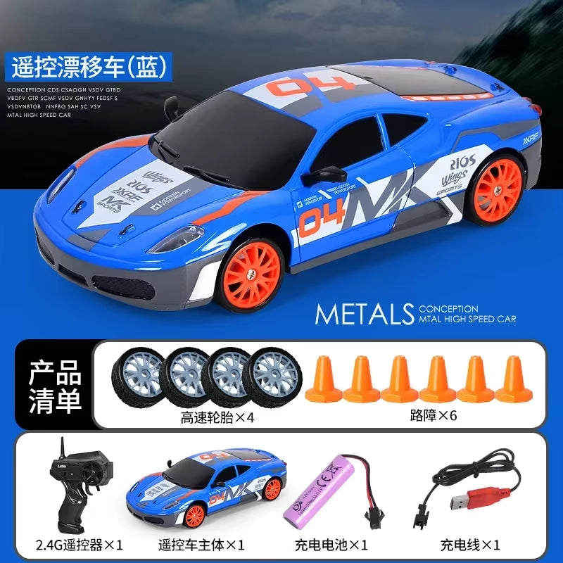 2.4G Drift Rc Car 4WD RC Drift Car Toy Remote Control GTR Model AE86 Vehicle Car-RC Racing Cars Toy for Children Christmas Gifts