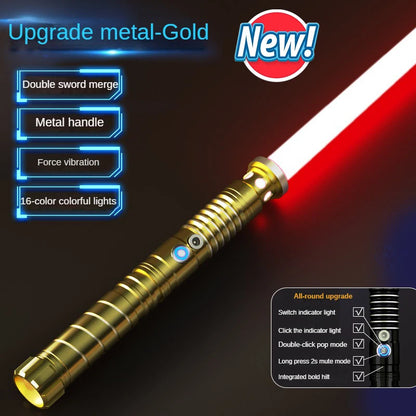 Lightsaber Metal Laser Sword Toys RGB Light Saber 7 Color Change Kids Soundfonts Force FX FOC Blaster Toys Jedi Laser Sword Gift