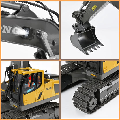 JOU002 - Adventure Awaits: 11-Channel Remote Control Excavator for Young Builders!