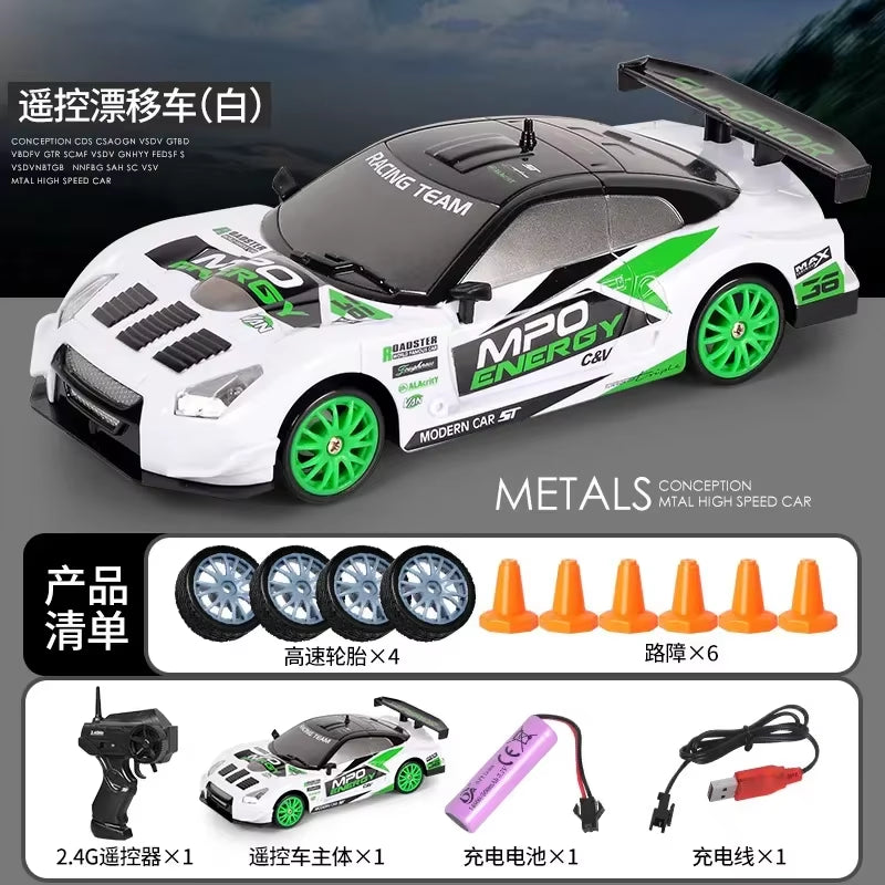 2.4G Drift Rc Car 4WD RC Drift Car Toy Remote Control GTR Model AE86 Vehicle Car-RC Racing Cars Toy for Children Christmas Gifts