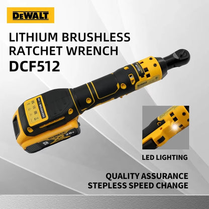 DCF512 Ratchet Right Angle Wrench Variable Speed Brushless Power Wrench LED light Cordless 20V Battery Power Tools