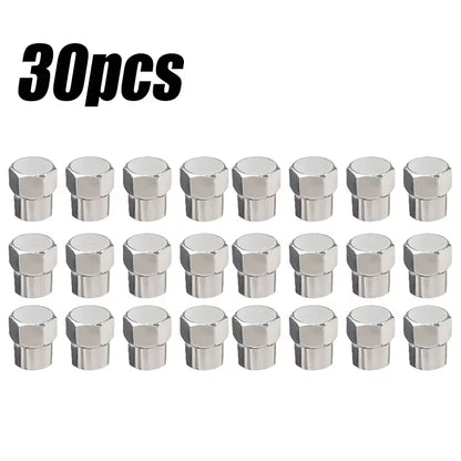 1-50Pcs Car Tire Valve Stem Caps Hex Tyre Valve Stem Cover Universal for All Tire Valves Accessories Wheel Rim Tire Valve Caps