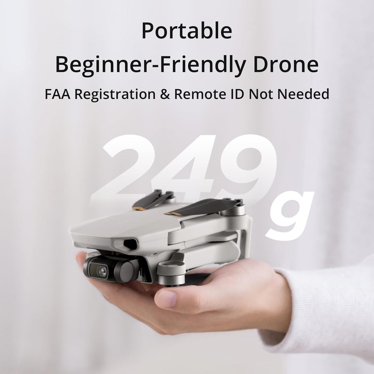 Mini GPS Drone with 4K UHD Camera, under 249G, 3 Aixs Gimbal Drone with 10KM FPV Transmission, 4K/30Fps Video, 31-Min Flight, Auto Return, Lightweight and Foldable Drone for Adults Beginners