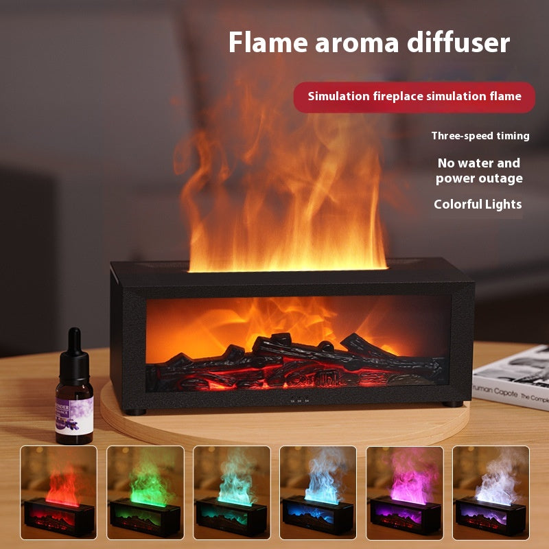 HOM006 - Experience Serenity: Colorful Flame Aromatherapy Machine for Ultimate Relaxation