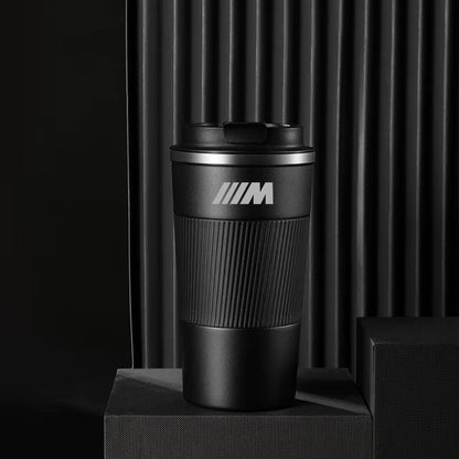 MUG006 - For  E36 E39 E46 E60 E90 F01 F10 F15 F20 F30 G05 M2 M3 M4 M Performance Stainless Steel Car Coffee Mugs Thermos Flask 510Ml